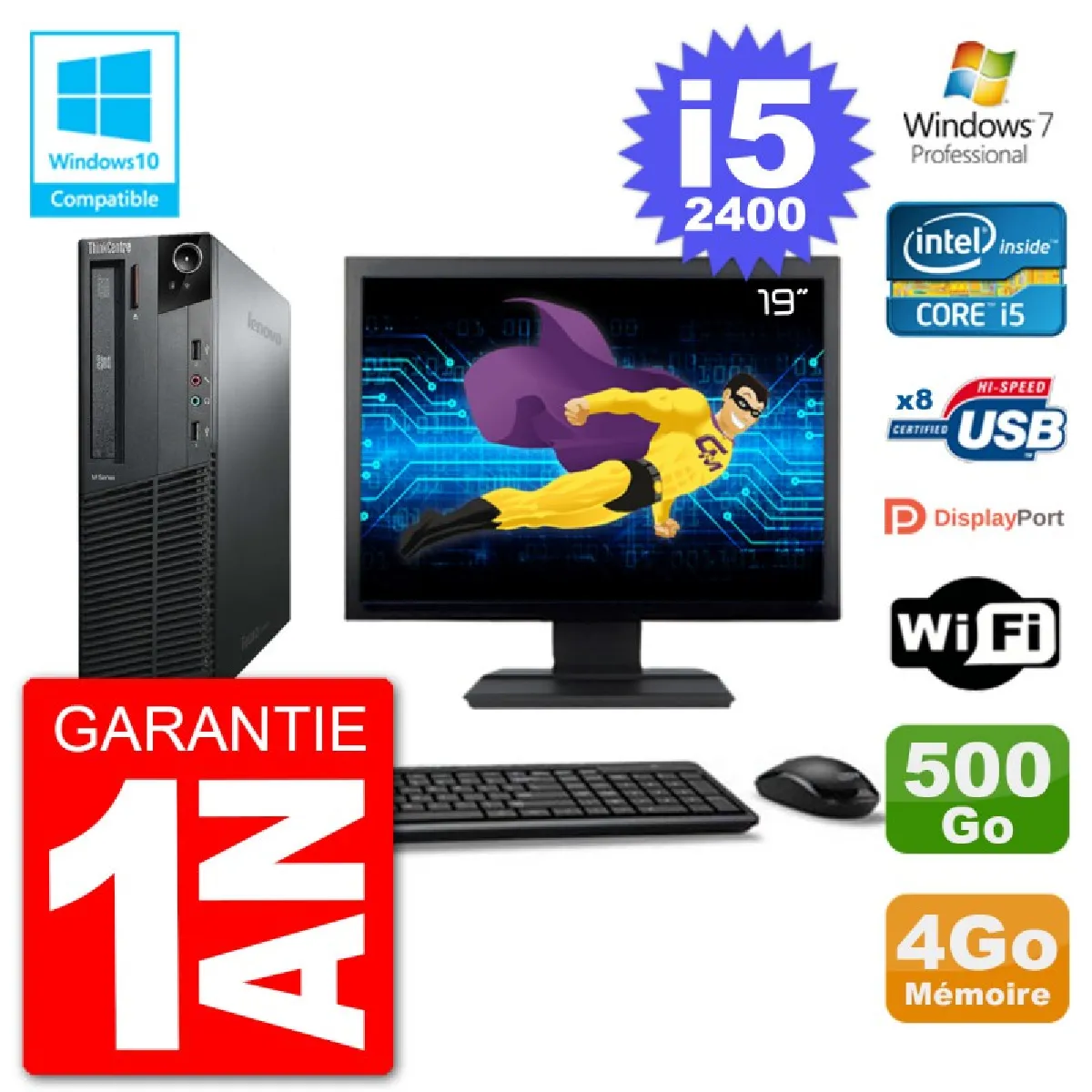 Lenovo ThinkCentre M82 SFF Ecran