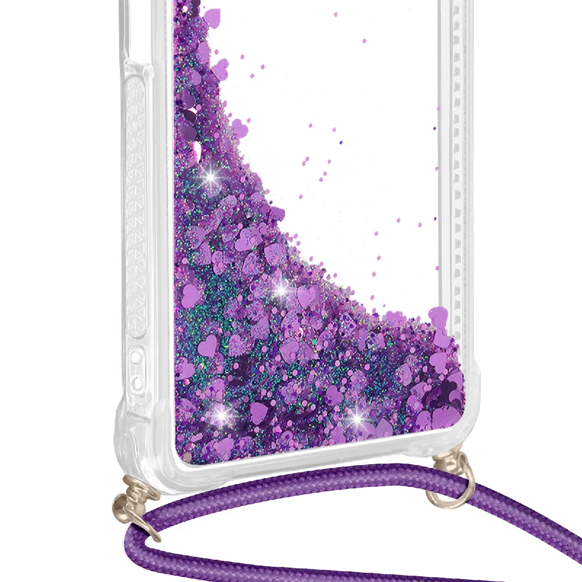 Housse Xiaomi Redmi A3 Avec Collier - Protection Silicone + Verre Trempé + Lanière Détachable - Noir