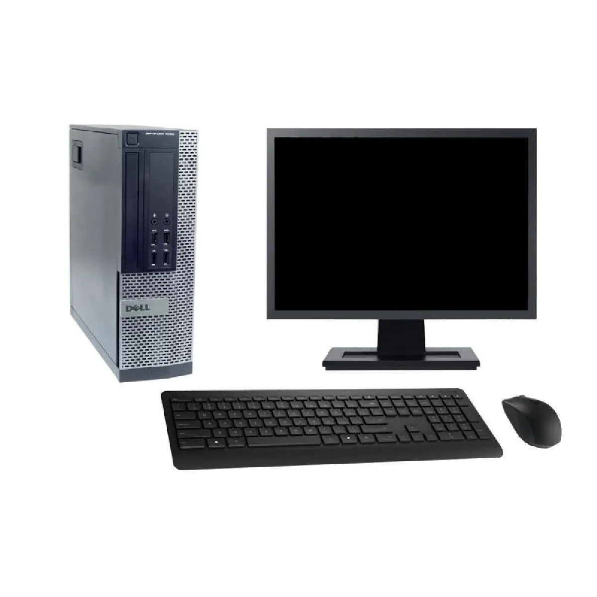 PC Dell 7020 SFF Ecran 19 Intel i7 4770 RAM 4Go SSD 960Go Windows 10 Wifi - vue 2