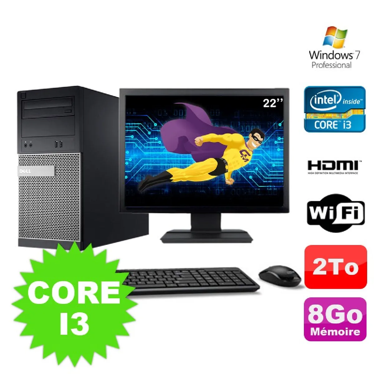 Dell Optiplex 3020 Intel i3 4130 - vue 9