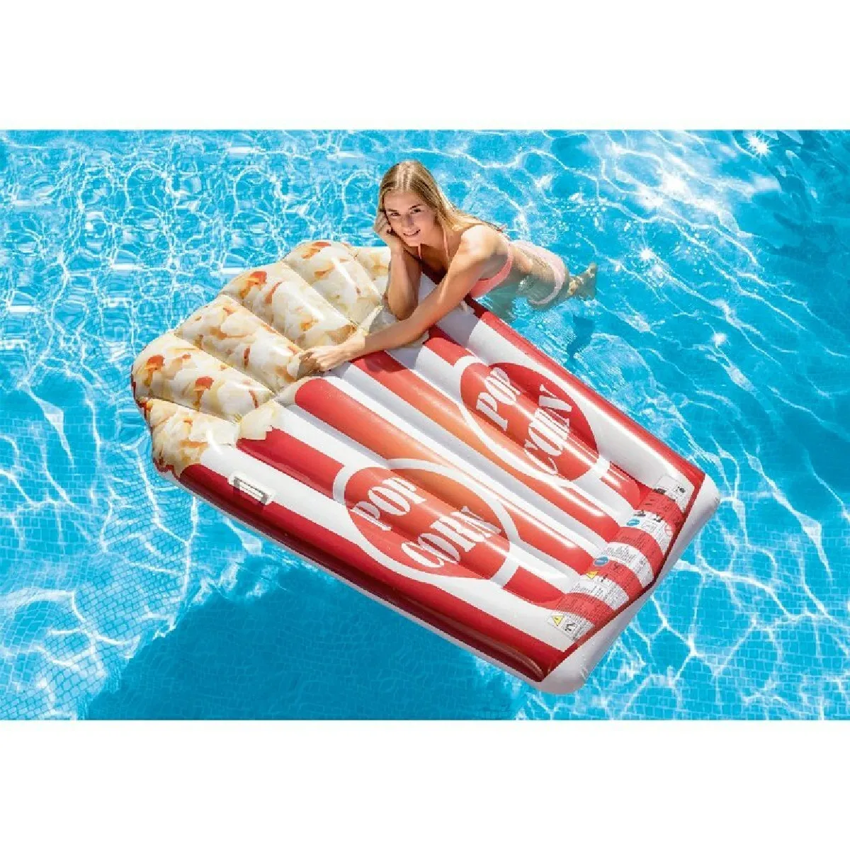 INTEX Matelas Gonflable Pop Corn 178x124 cm