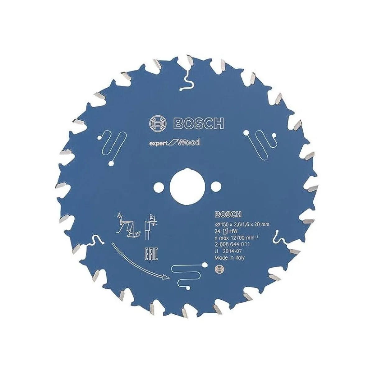 Bosch Lame scie bois Expert 150mm 24 dents