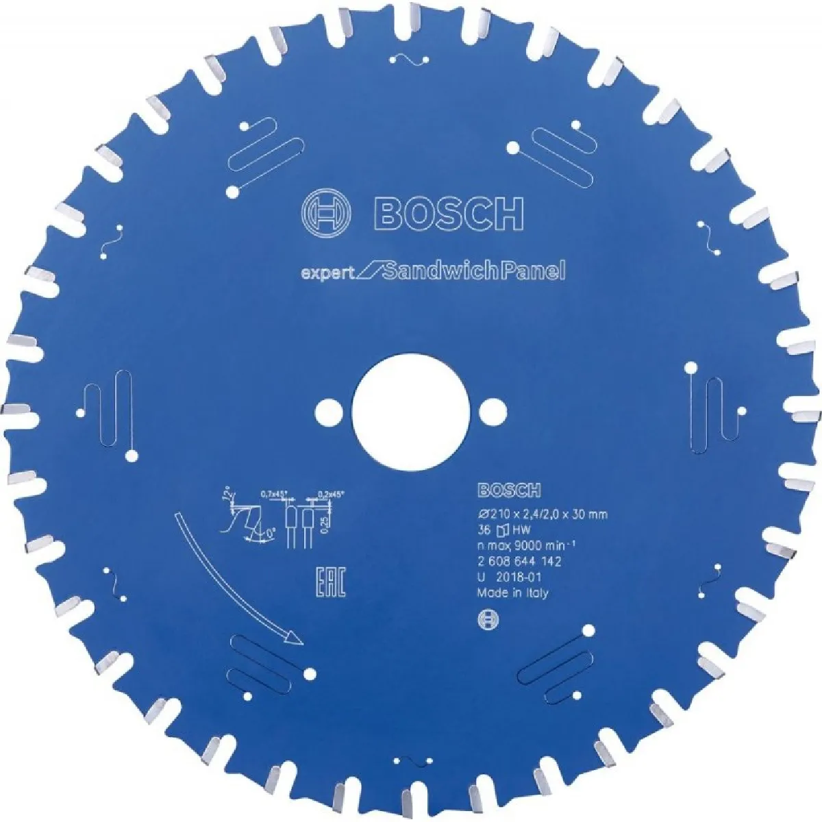 Bosch SP 210x2 4x30mm Lame scie circulaire Z36 TF