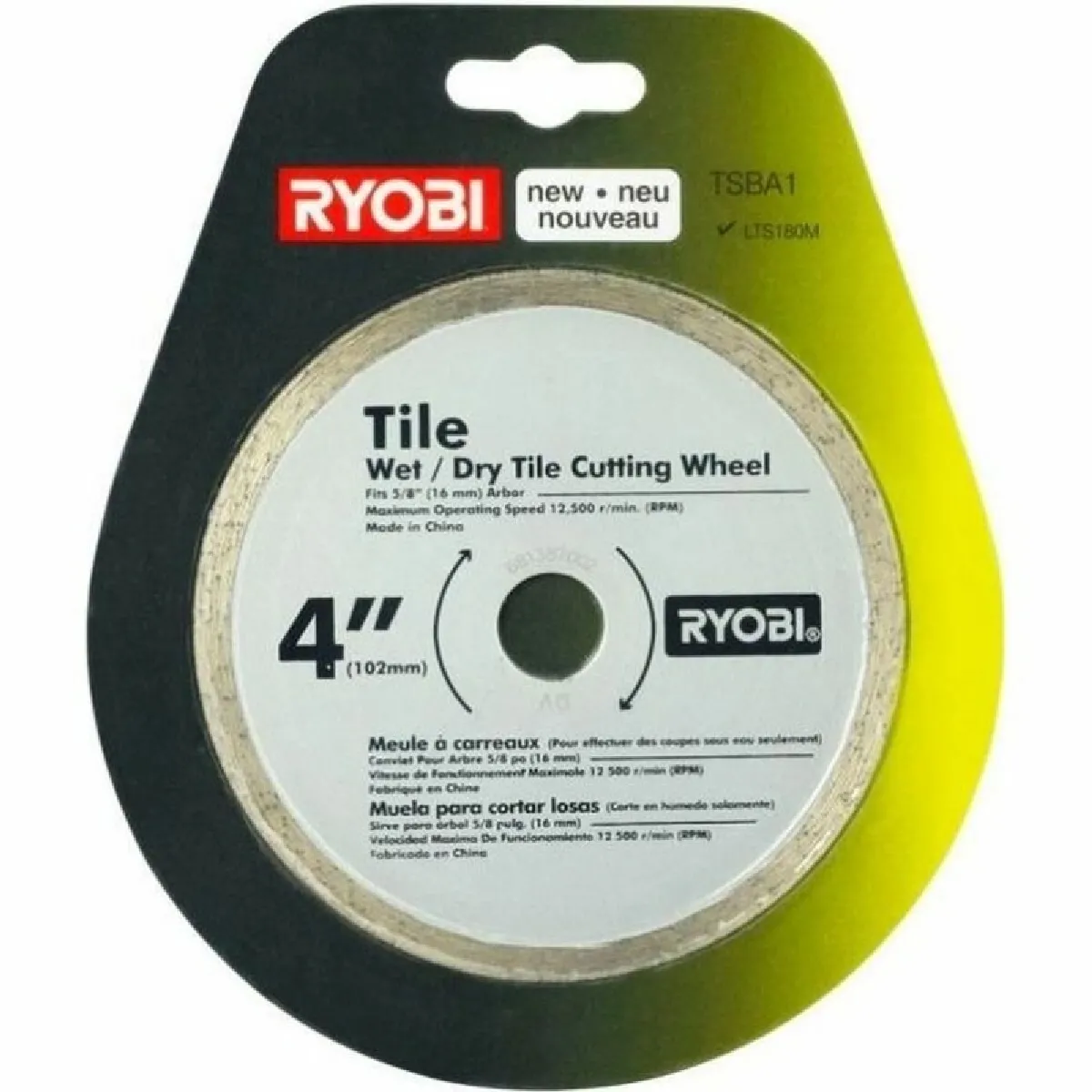 Ryobi Disque de coupe LTS180M