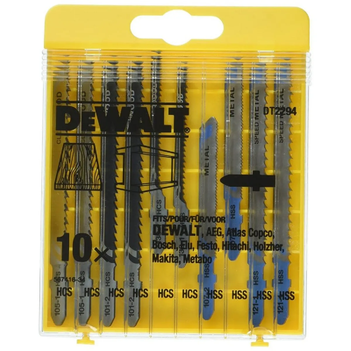 Dewalt Lames De Scie Métal Et Bois - 10 Pièces