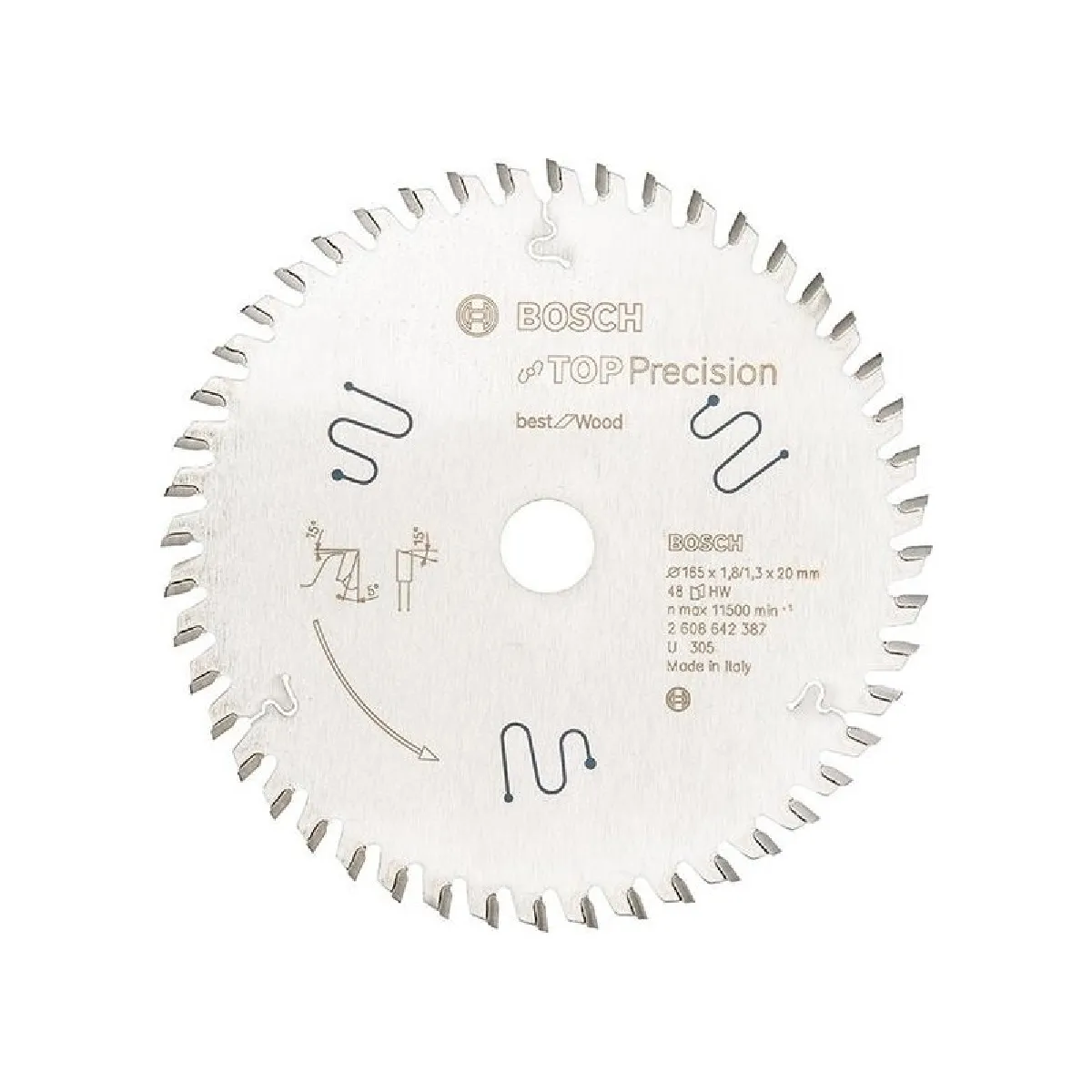 Lame de scie circulaire Top Precision Best for Material 165 x 20 x 1 8 mm 56 1pc - vue 2