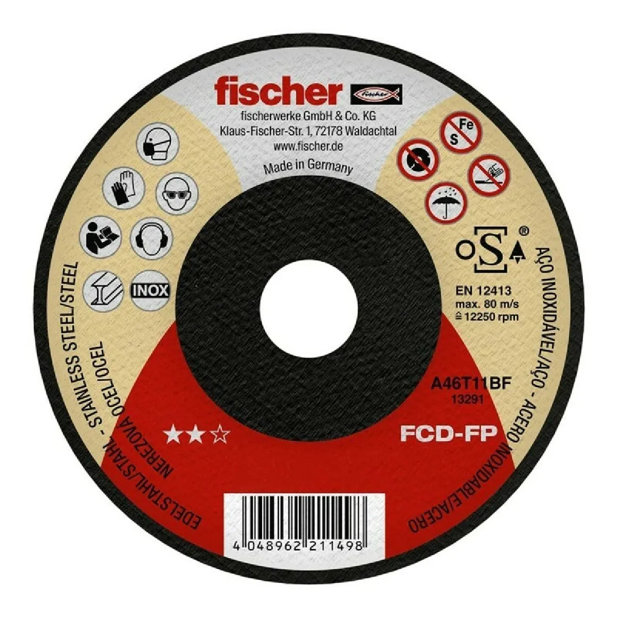 Disque de coupe Fischer - vue 2