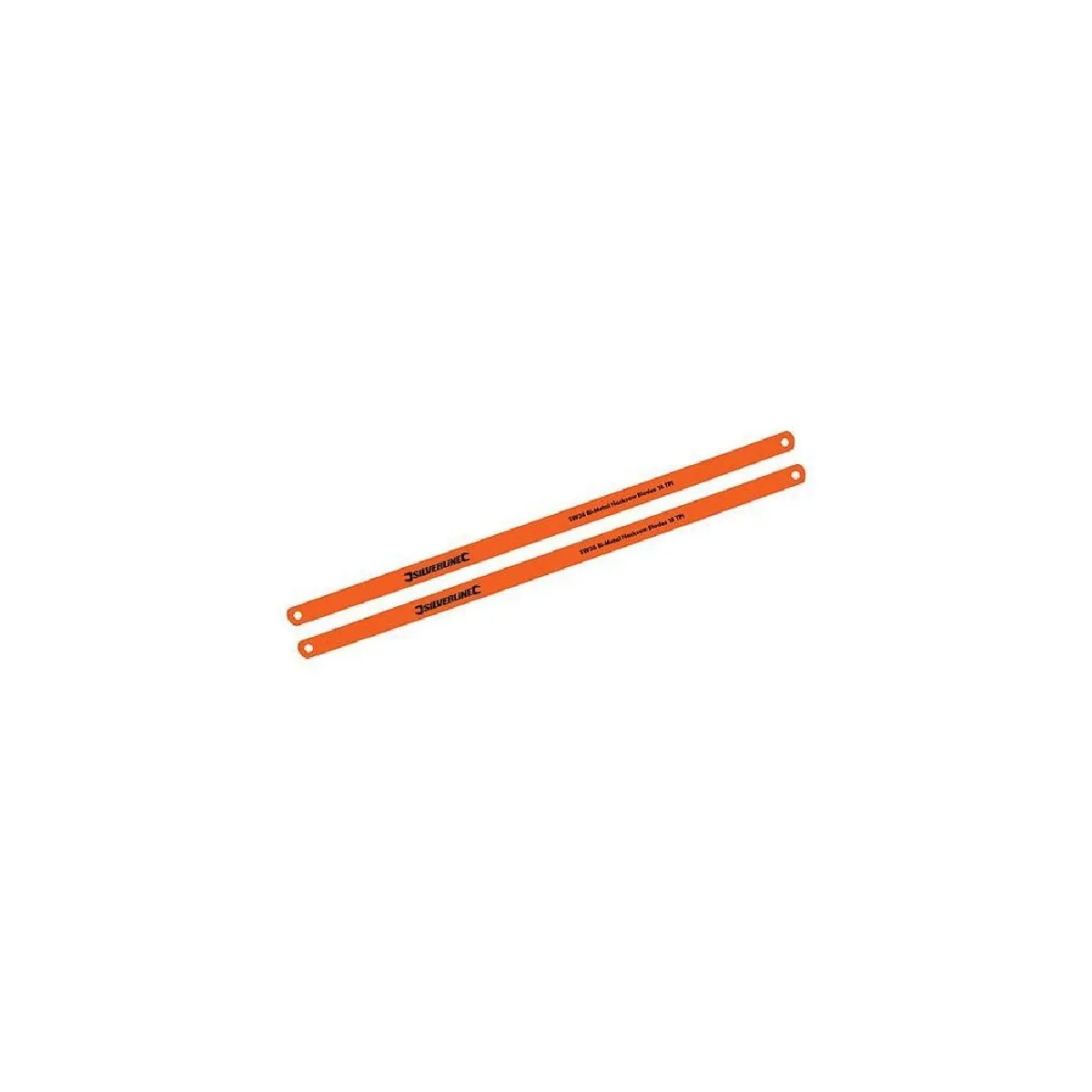 Silverline Lames de scie à métaux - 24 tpi - Acier HSS - 2 lames - Cobalt 5%
