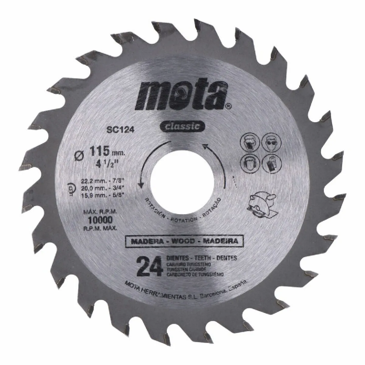 Mota Lame De Scie Circulaire Bois - 115 Mm