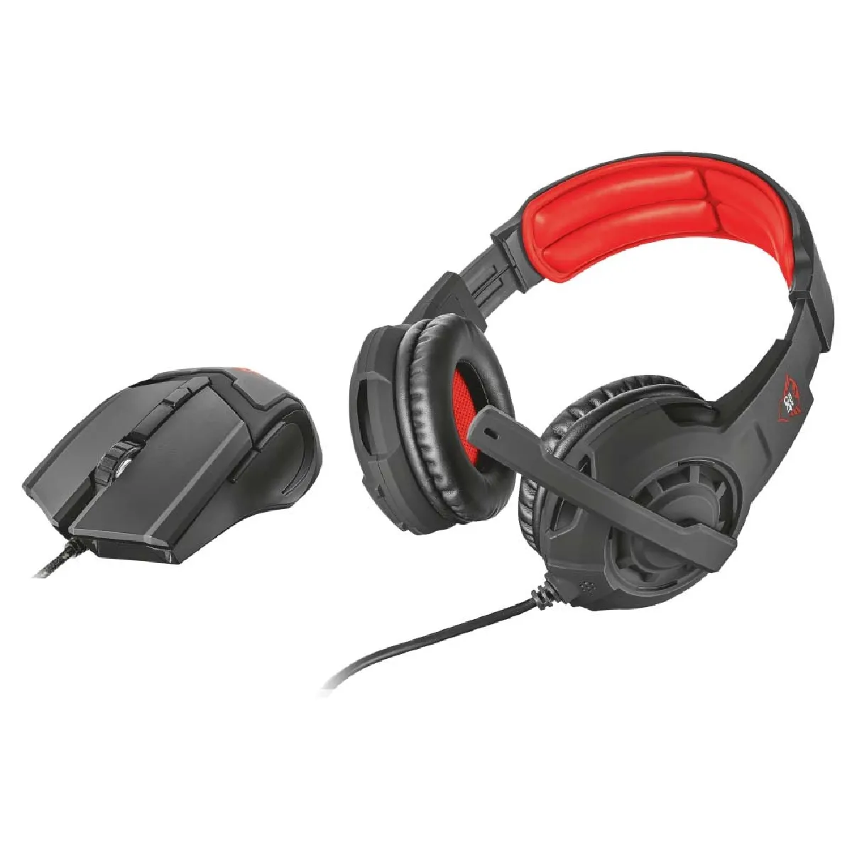Trust Noir Gxt 784 Casque Avec Fil Arceau Jouer Rouge - Neuf - Image 3
