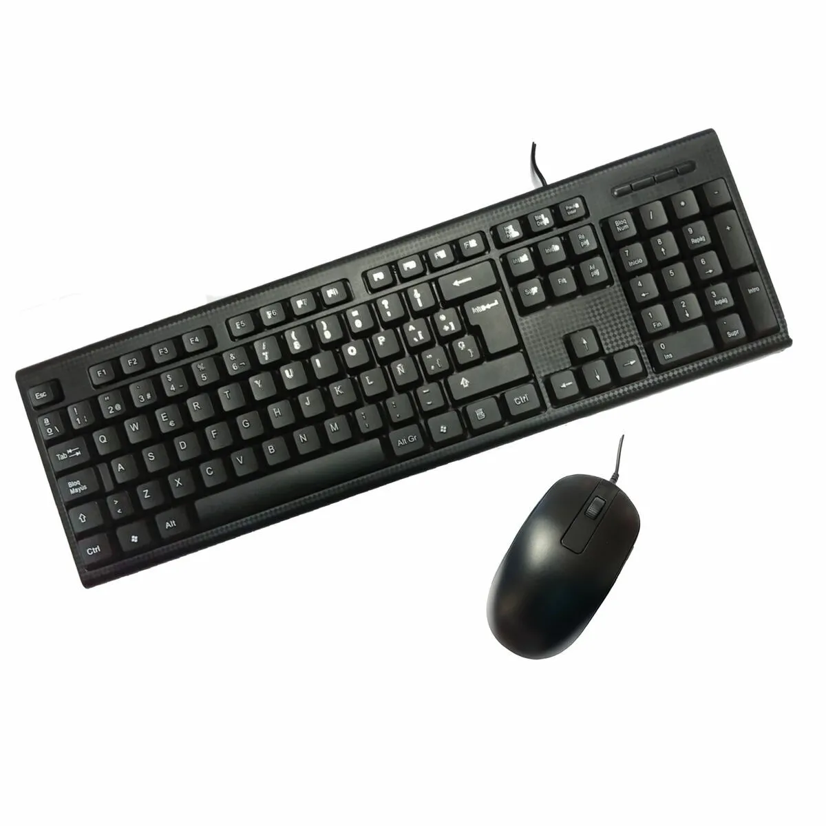 Coolbox Noir Pack Clavier Souris Filaires