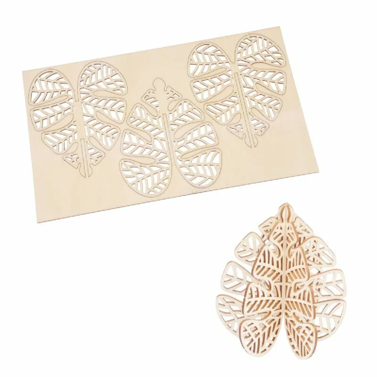 Paris prix Puzzle 3D en bois forme feuille