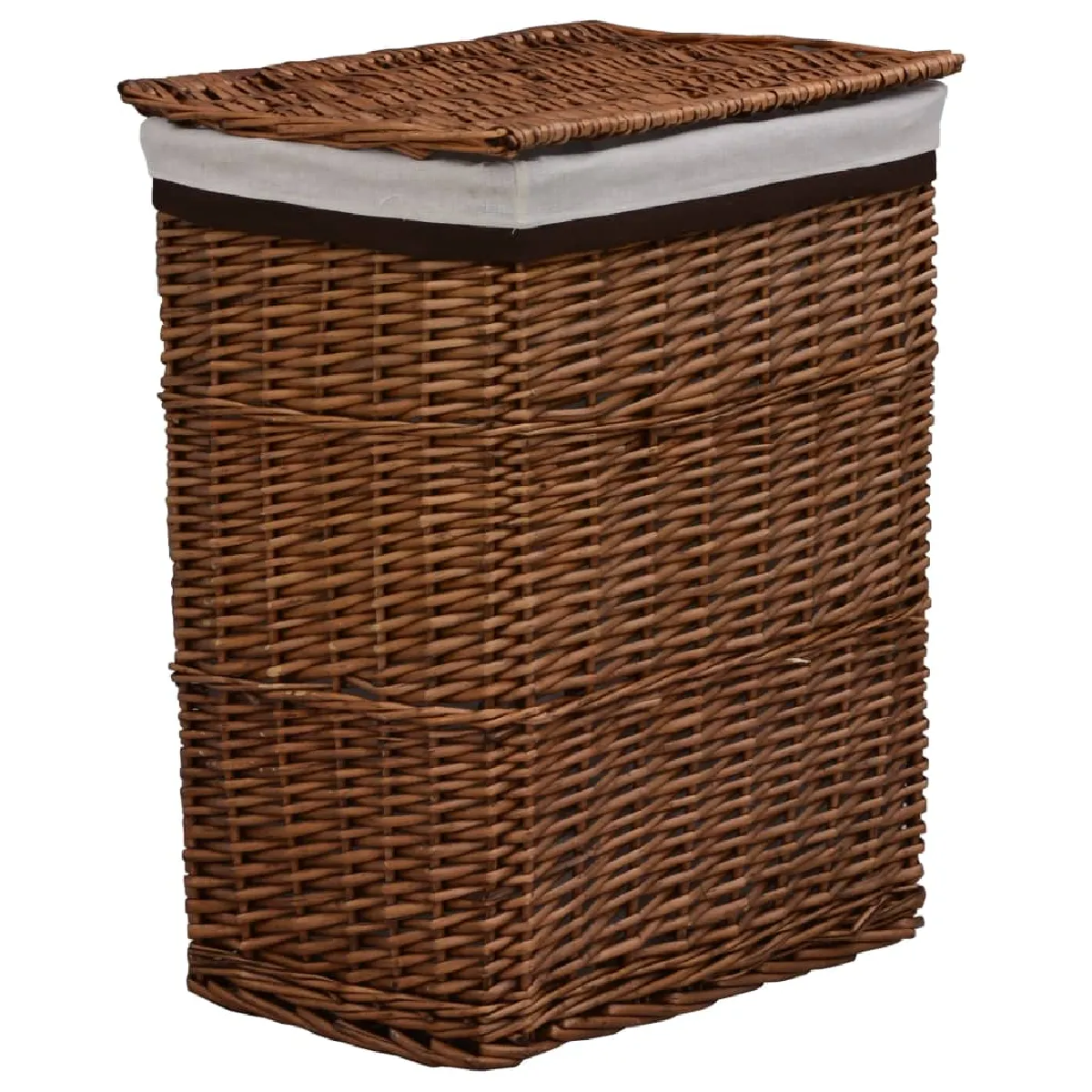 Vidaxl Marron Panier À Linge Saule - Image 3