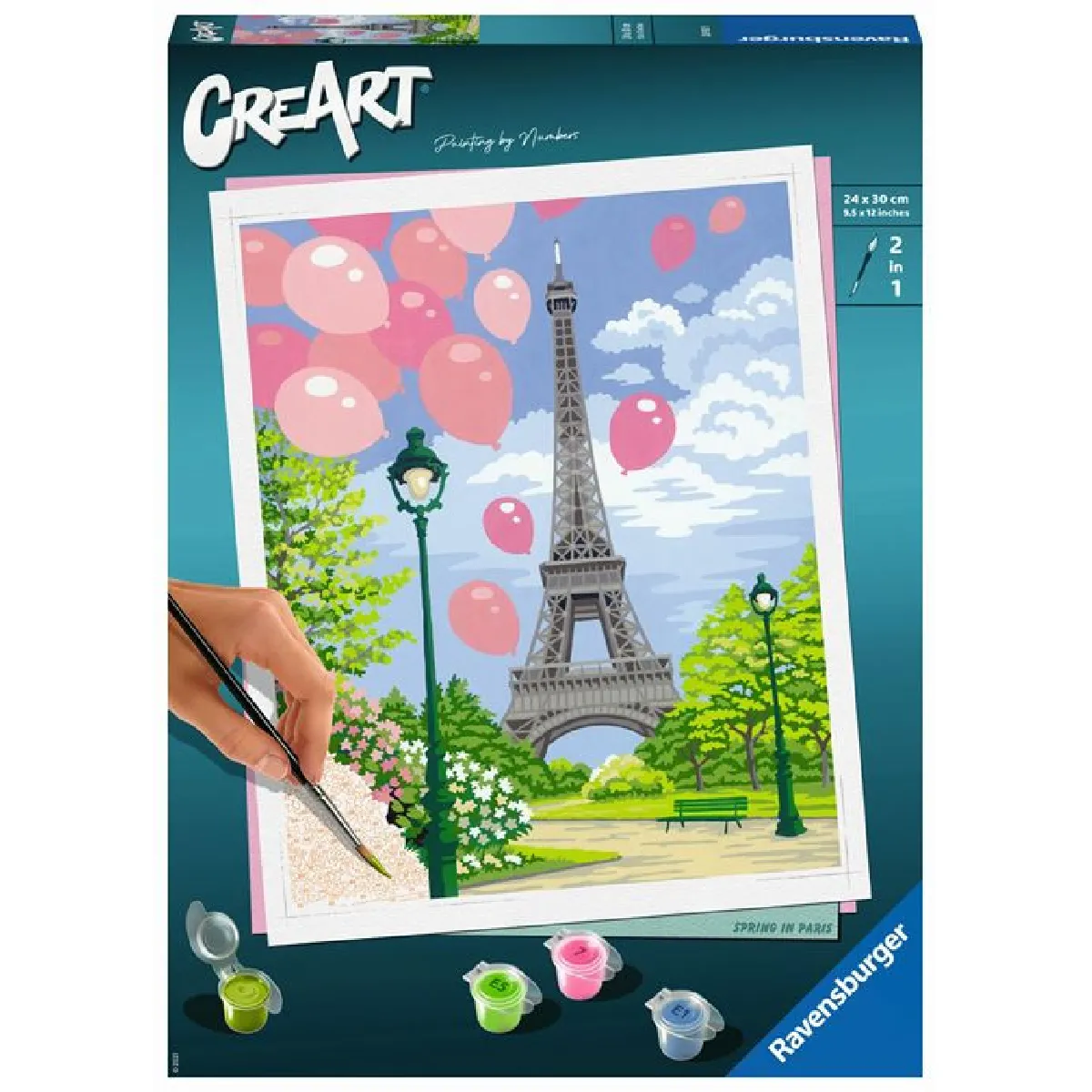 CreArt : Peinture au numéro : Grand Format : Printemps à Paris Ravensburger Jeux France - vue 2