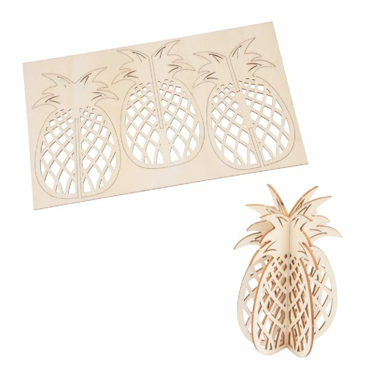 Paris Prix Puzzle 3D Ananas 29cm Naturel