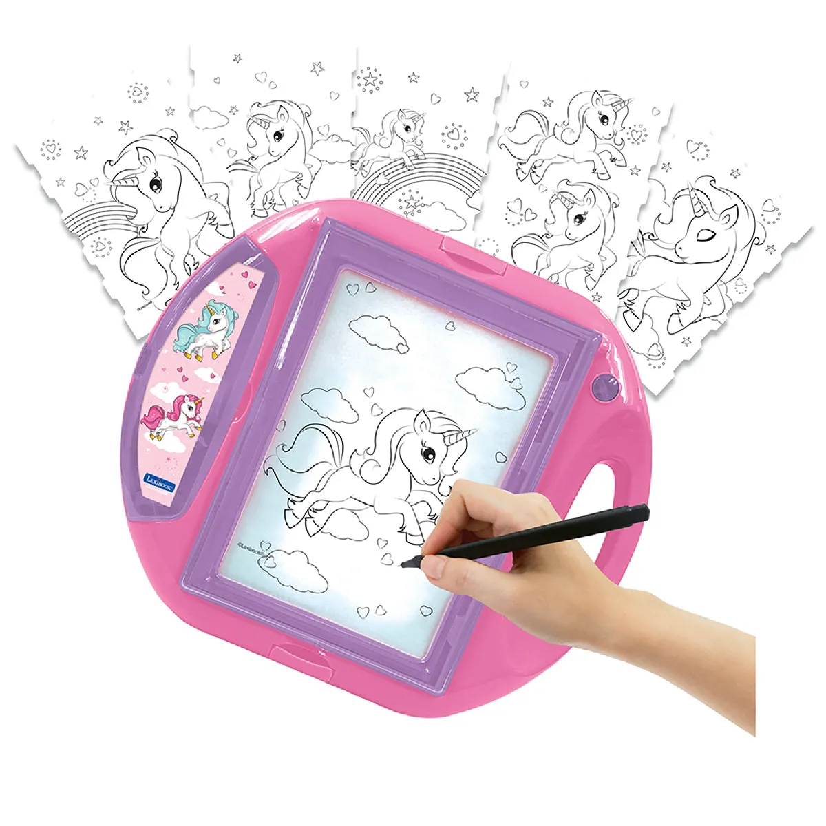 Projecteur À Dessin LEXIBOOK – Licorne Avec Modèles Et Tampons Inclus