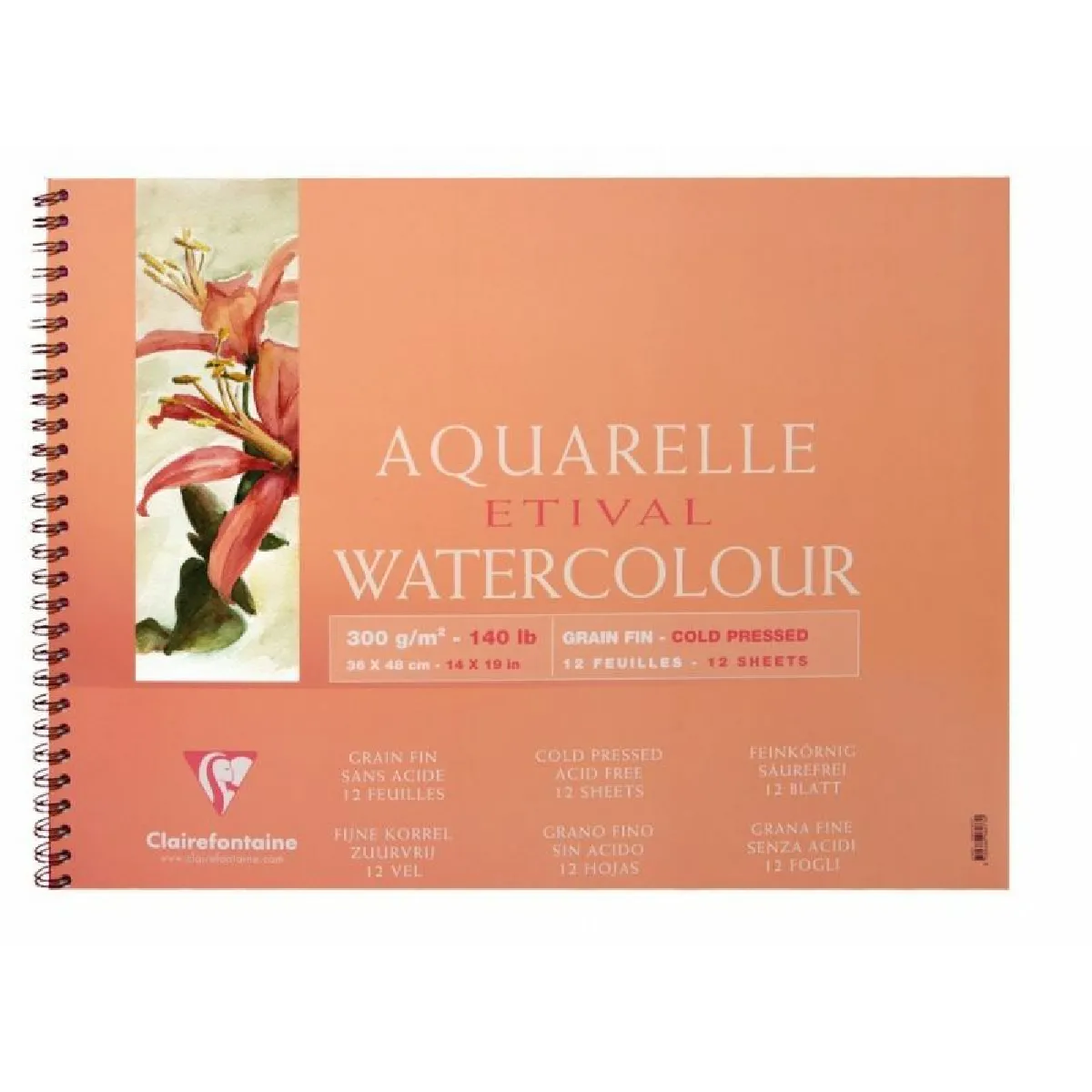 Clairefontaine Papier aquarelle 12 Feuilles - vue 4