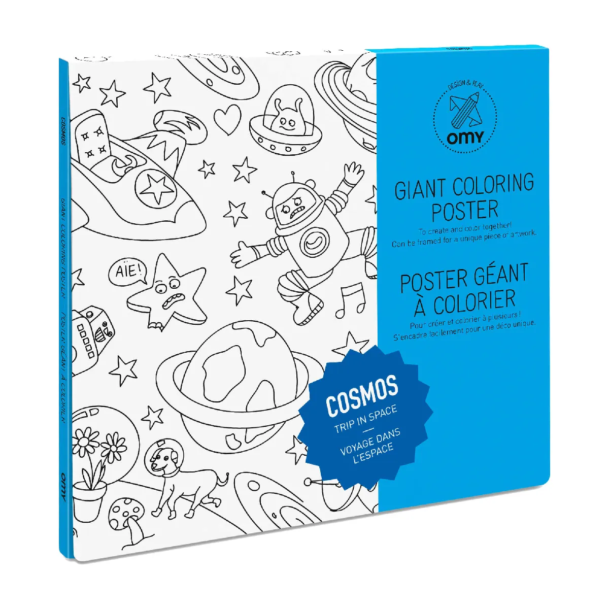 Omy Poster Géant À Colorier Cosmos