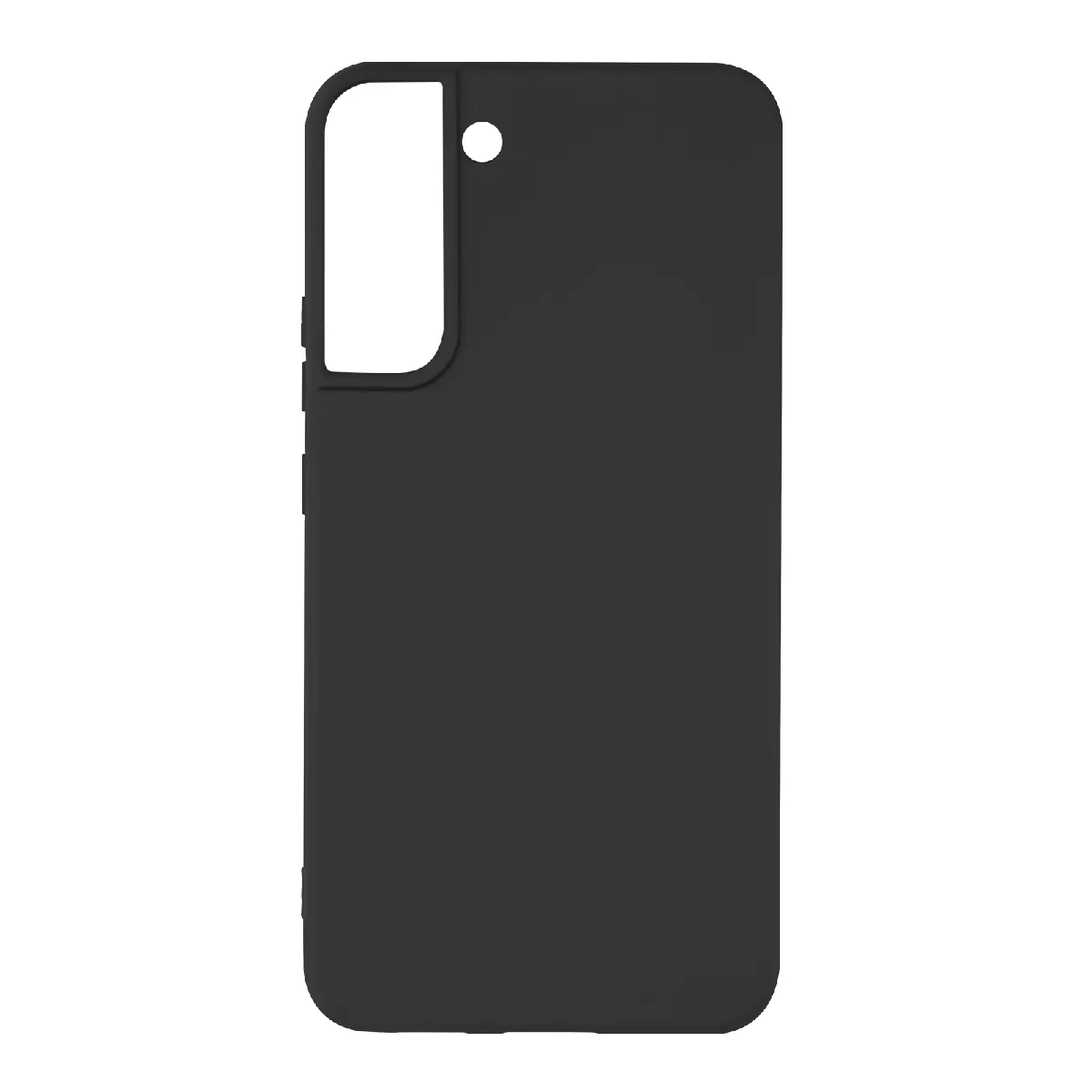 AVIZAR Samsung Galaxy S22 Plus - Coque Silicone Semi-rigide - Noir