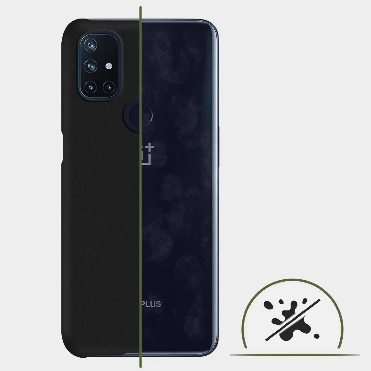 Collier pour OnePlus Nord N10 5G 6.49'' Bleu foncé/Or Coque
