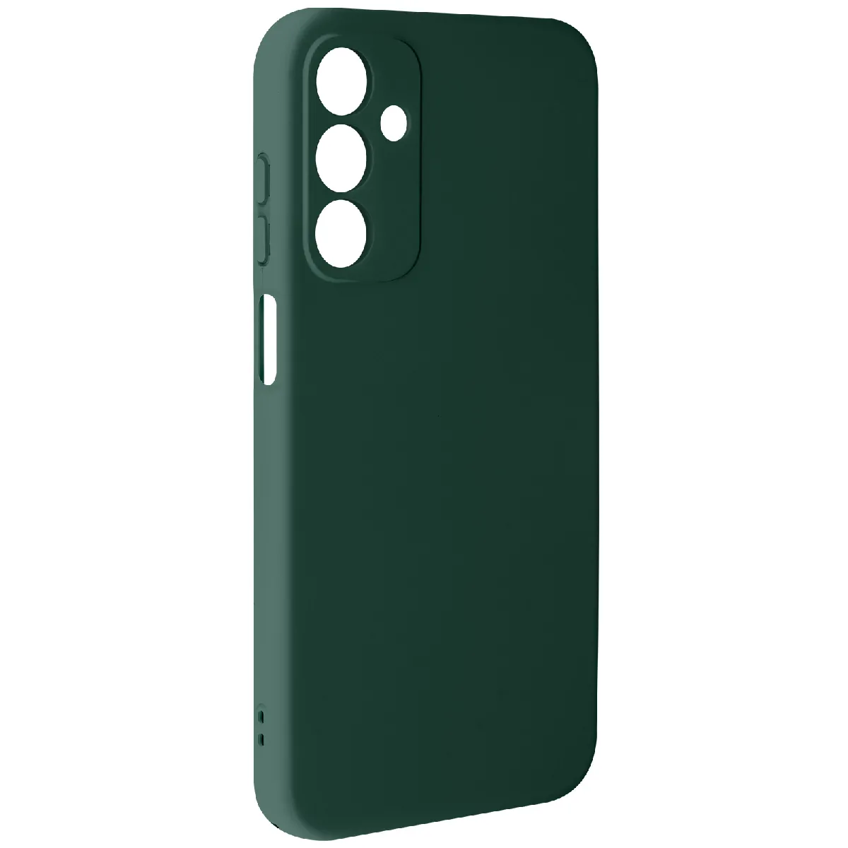 Avizar Vert Coque Pour Samsung Galaxy A15 5G Semi-Rigide Soft-Touch Anti-Traces Foncé