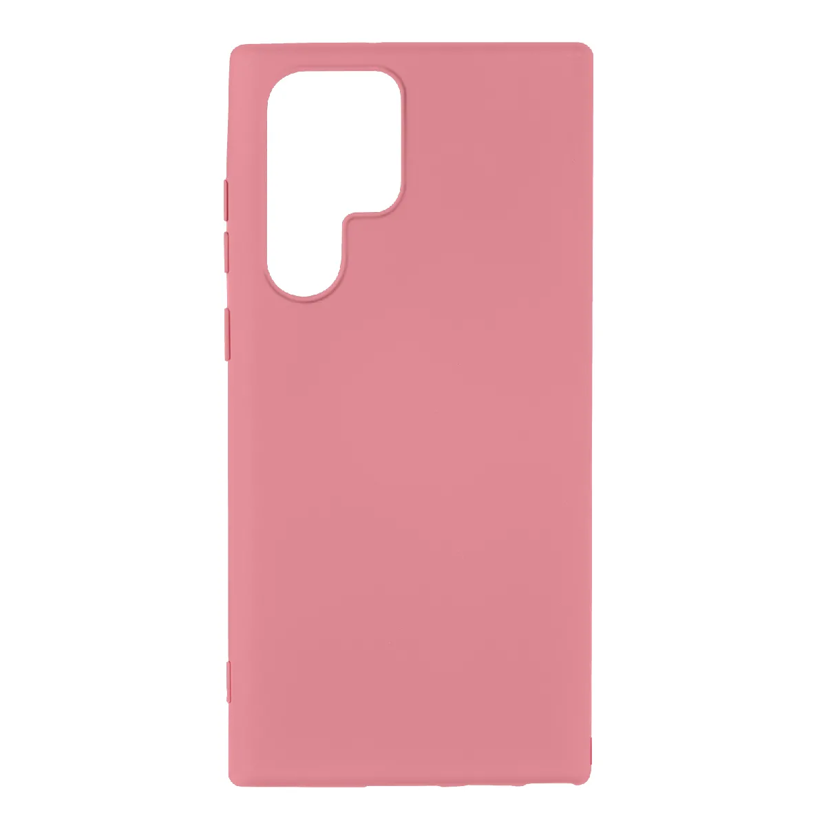 Avizar Rose Coque Soft Touch Pour Galaxy S22 Ultra En Silicone Semi-Rigide Antidérapant