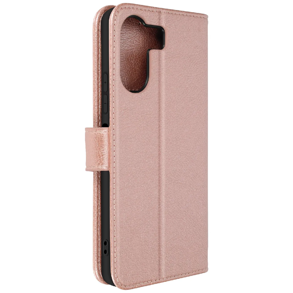 Avizar Rose Étui Pour Xiaomi Redmi 13C, Portefeuille Et Support Vidéo