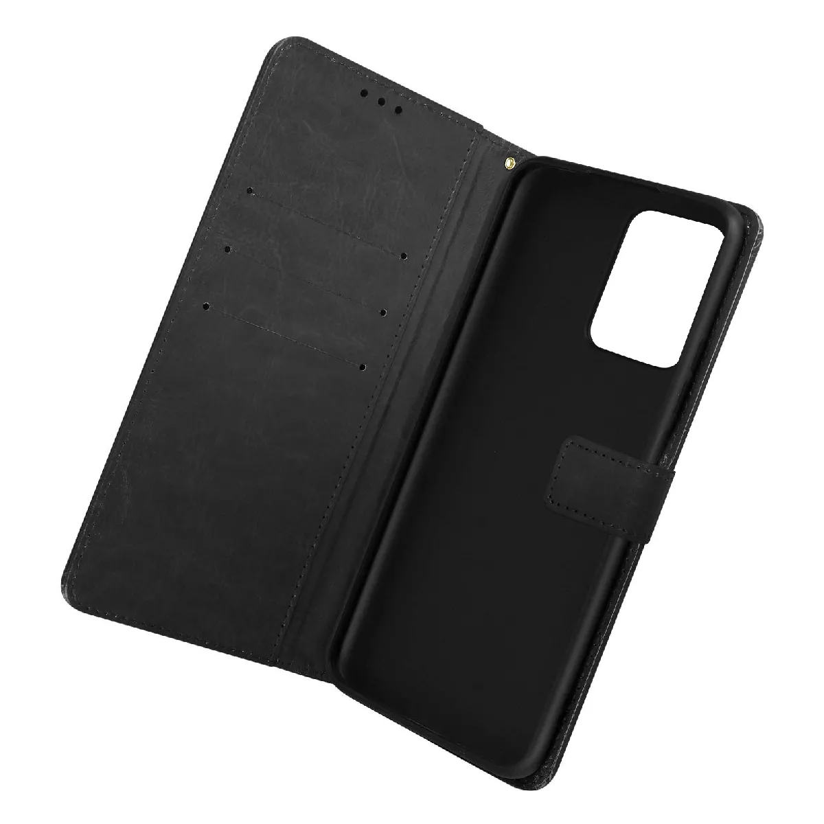 Avizar Noir Étui Pour Xiaomi Redmi Note 12 4G Et 5G Porte-Carte Support Magnétique