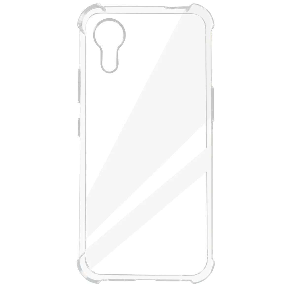 Avizar Coque Pour Samsung Galaxy Xcover 7 Silicone Coins Antichocs Transparent