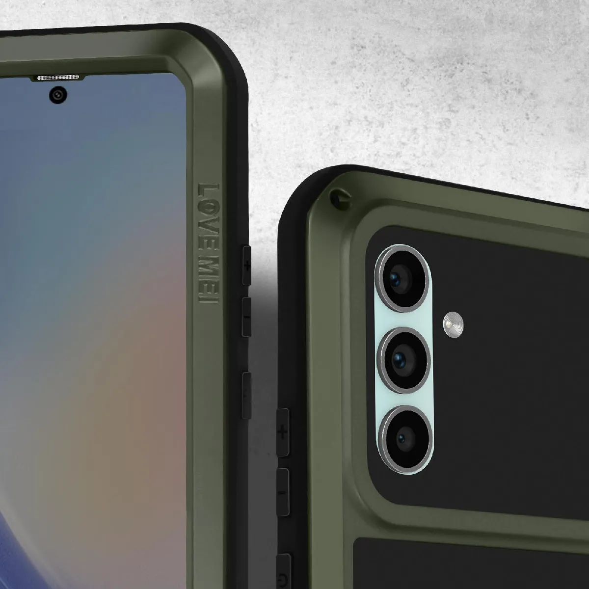 Coque IPhone 13 Mini LOVE MEI Anti-choc étanche Noir - Fabriquée En France