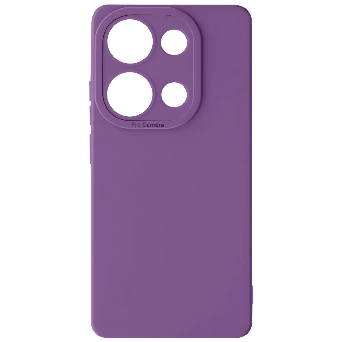 Avizar Violet Coque Pour Xiaomi Redmi Note 13 Pro 4G Silicone Mat Protection Caméra Foncé