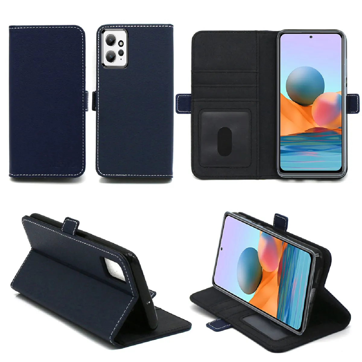 Xeptio Housse Portefeuille À Rabat Xiaomi Redmi Note 12 4G