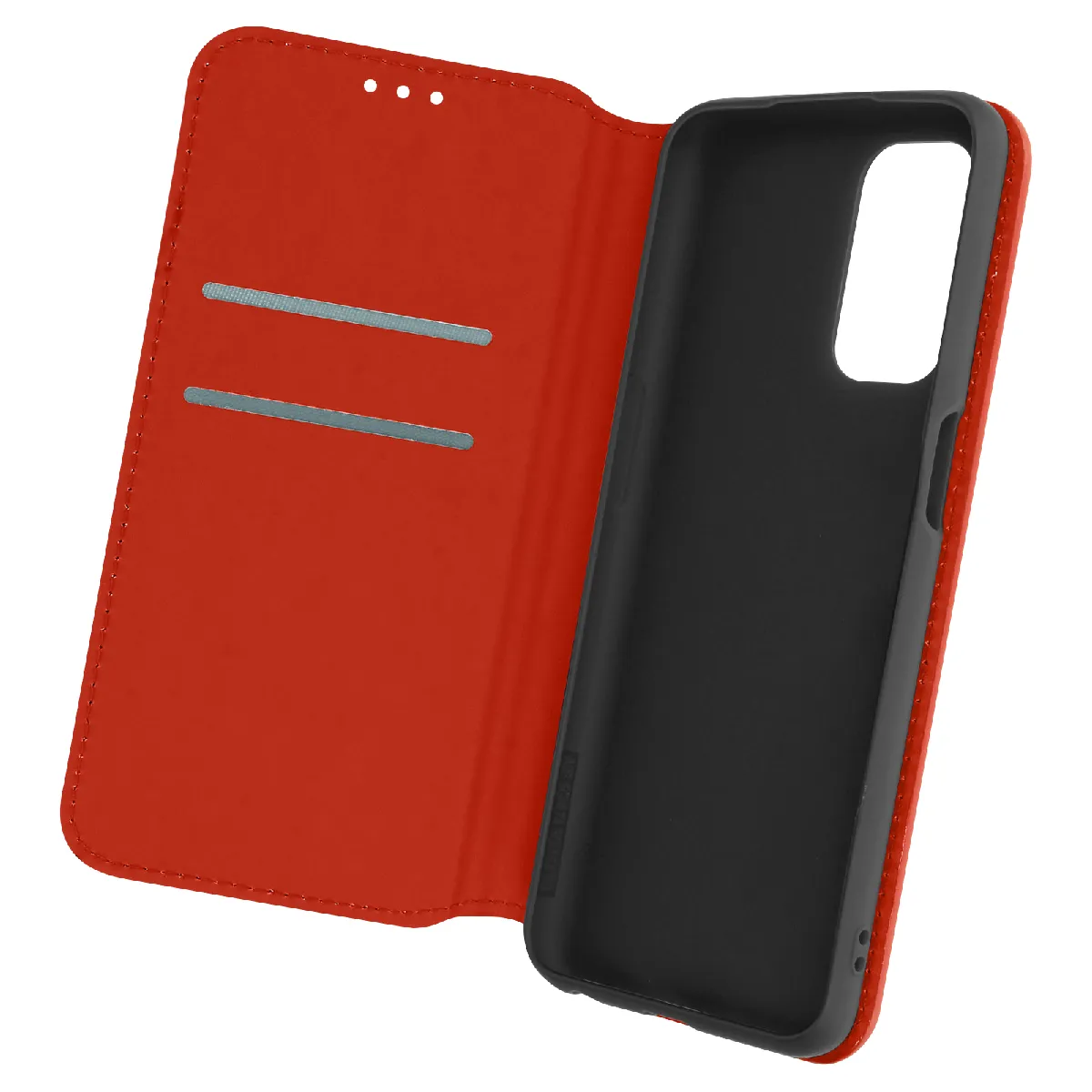 Avizar Rouge Housse Pour Oppo A54 5G Et A74 5G Clapet Portefeuille Fonction Support Vidéo
