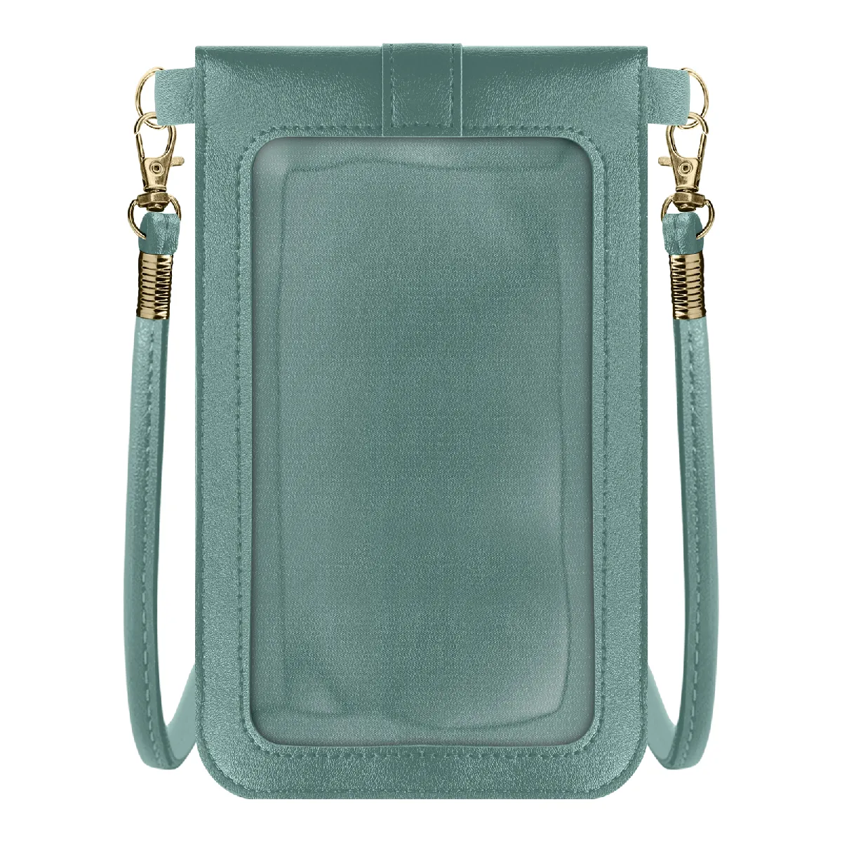 Avizar Sac Bandoulière pour Smartphone Fenêtre Tactile avec Sangle 1.40m Bleu