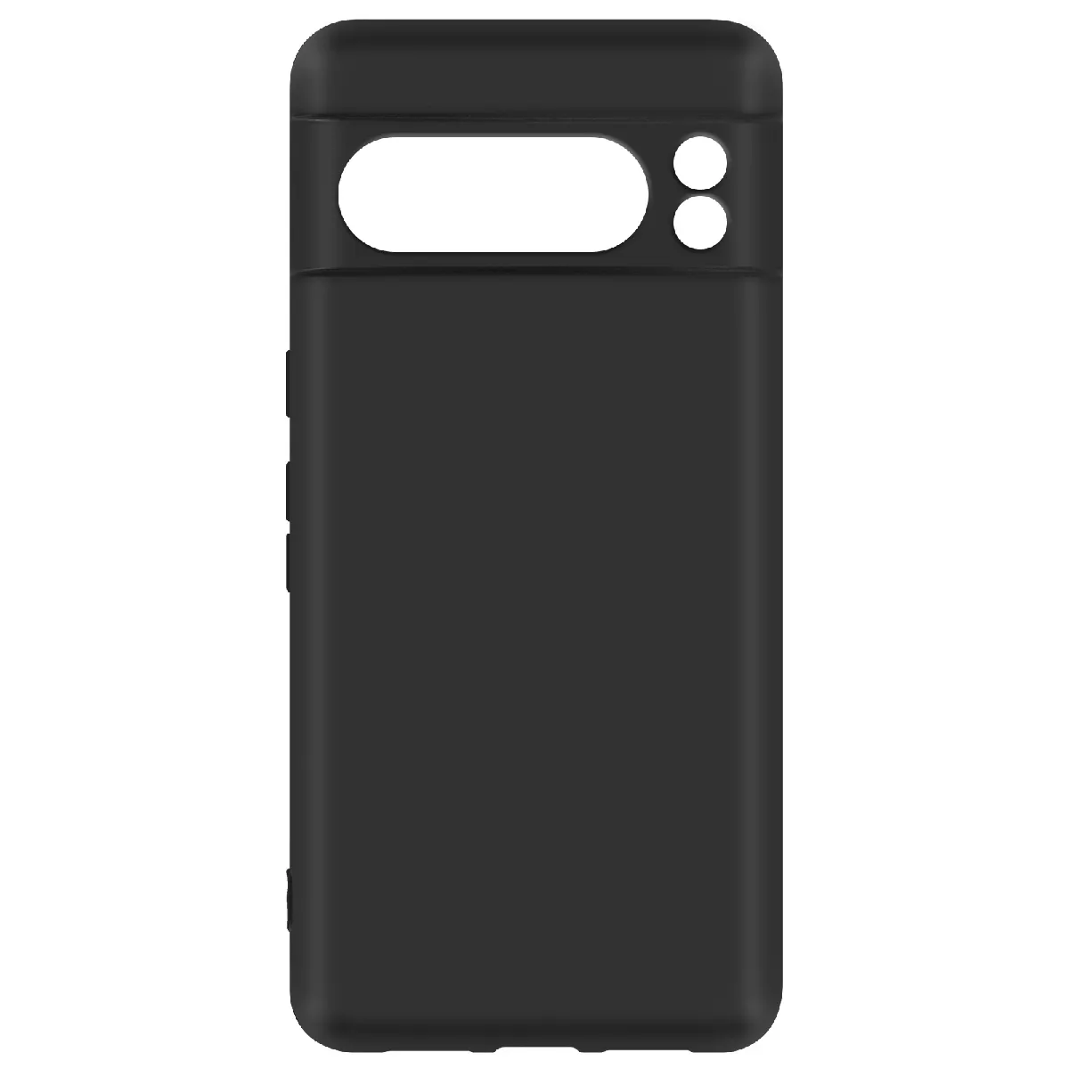 Avizar Noir Coque Pour Google Pixel 8 Pro En Silicone Semi-Rigide Dragonne