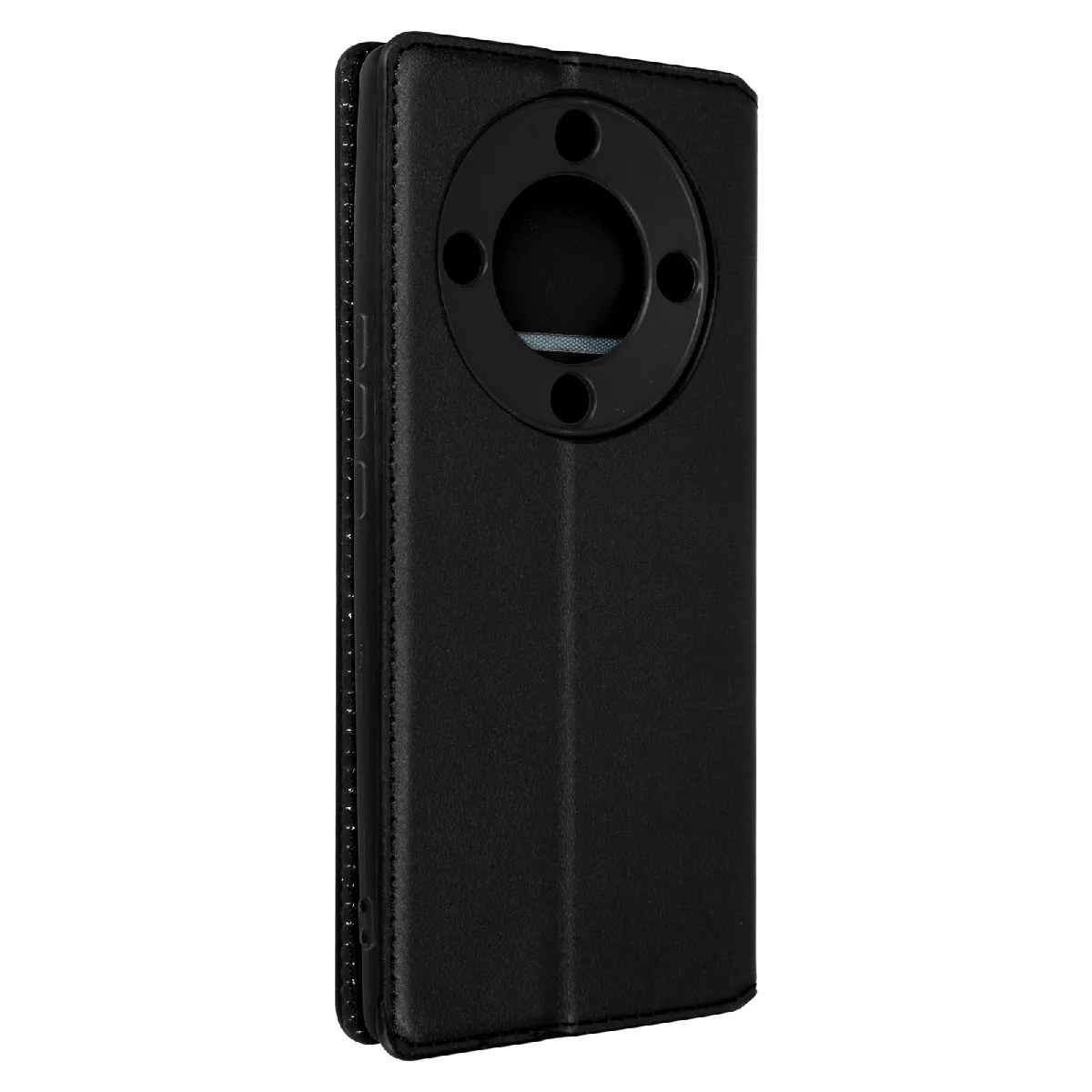 Avizar Noir Etui Portefeuille Pour Honor Magic 5 Lite 5G Clapet Magnétique Avec Support