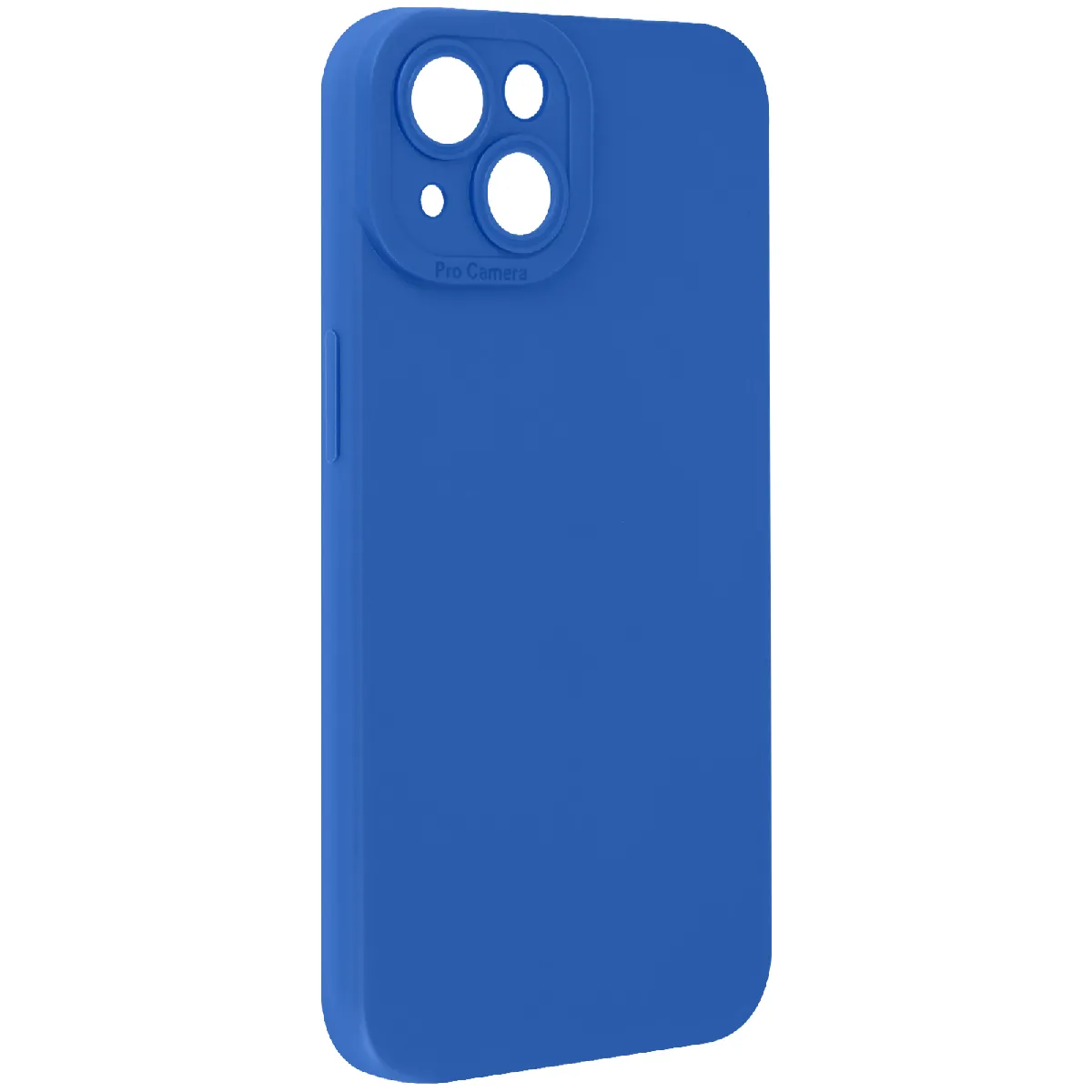 Avizar Bleu Coque Pour Iphone 14 Silicone Mat Protection Caméra