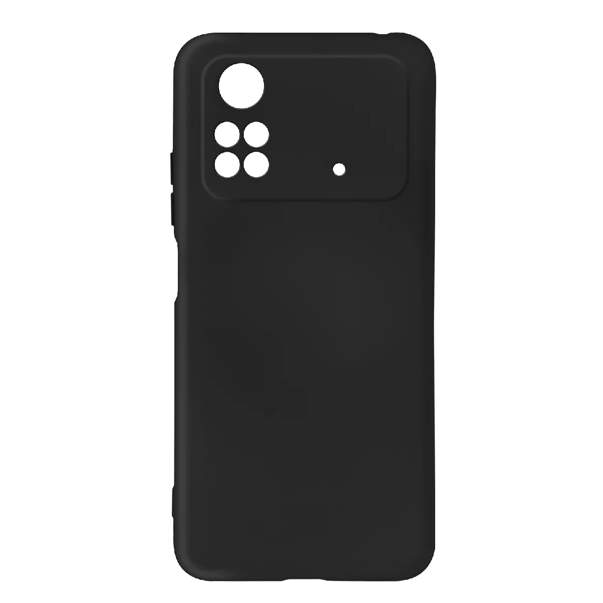 Avizar Noir Coque Pour Xiaomi Poco M4 Pro 4G Semi-Rigide Soft-Touch Fine