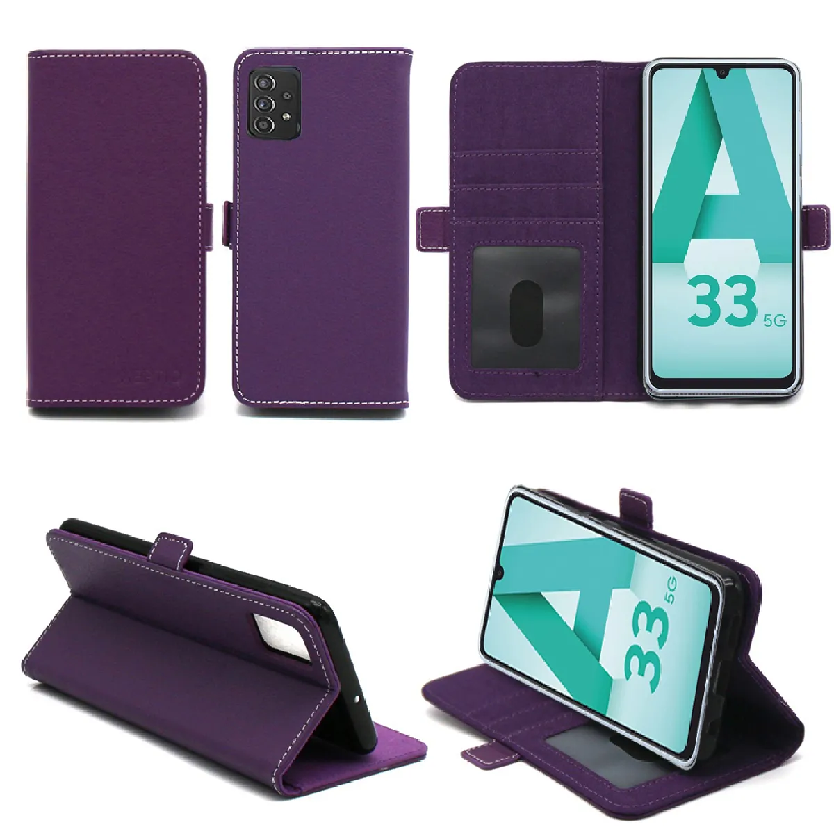 Xeptio Violet Étui Portefeuille À Rabat Magnétique Samsung Galaxy A53 5G