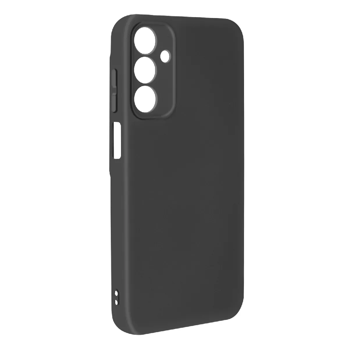 Avizar Noir Coque Pour Samsung Galaxy A15 Semi-Rigide Soft-Touch Anti-Traces