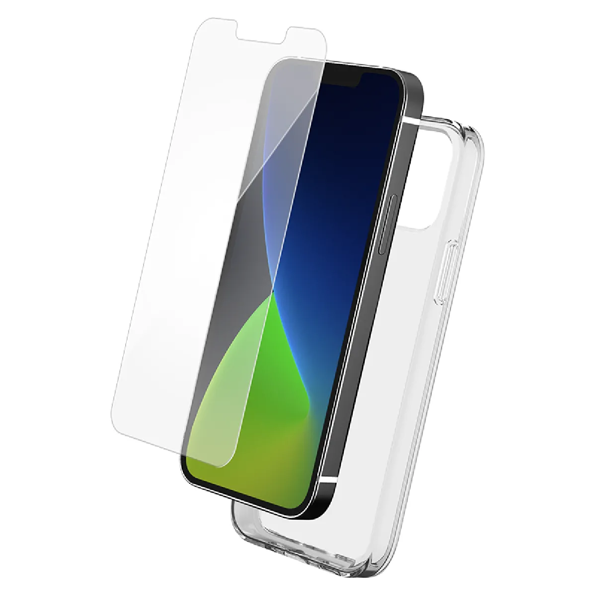 BIGBEN Pack Coque Souple Transparente et Prot&egrave;ge-&eacute;cran  iPhone 14 Max