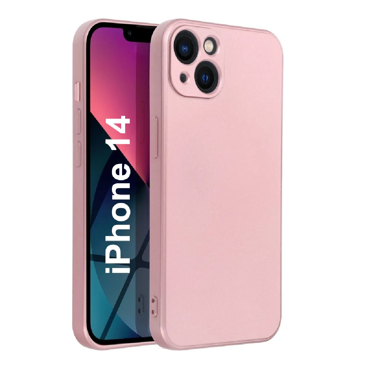 Little Boutik Rose Coque En Métal Apple Iphone 14