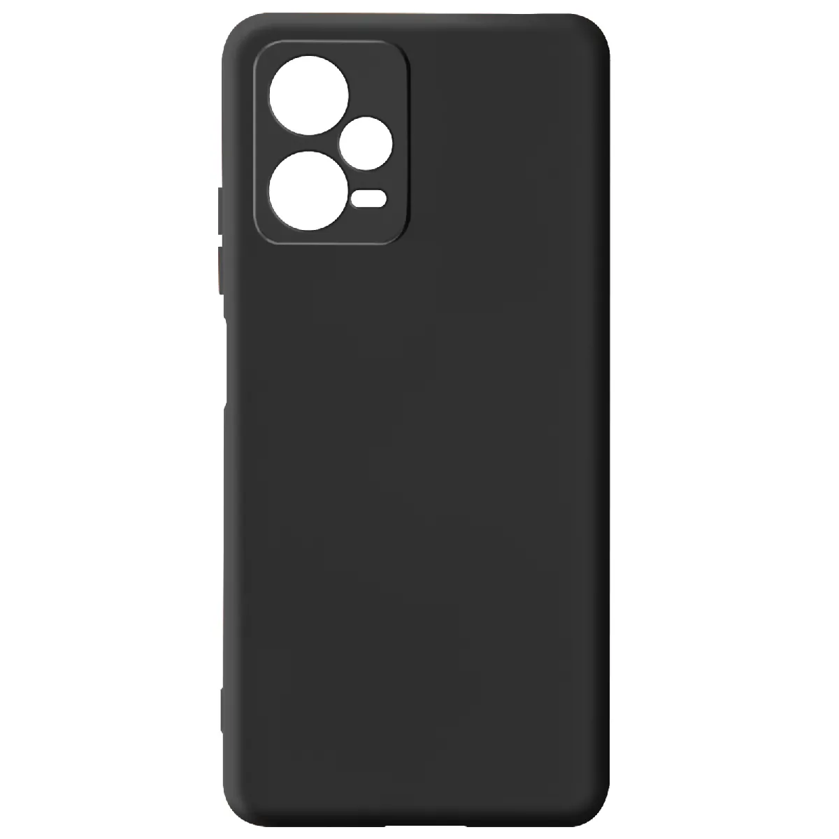 Avizar Noir Coque Pour Xiaomi Redmi Note 12 5G Semi-Rigide Soft-Touch Fast Cover