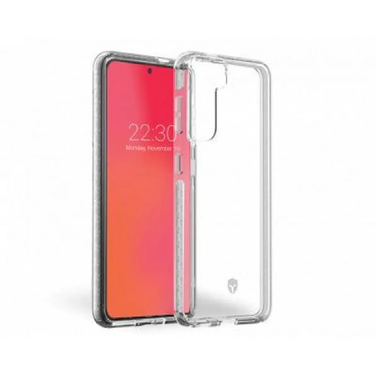 FORCE  Case Coque Renforc&eacute;e pour Samsung Galaxy S21 5G LIFE Transparent