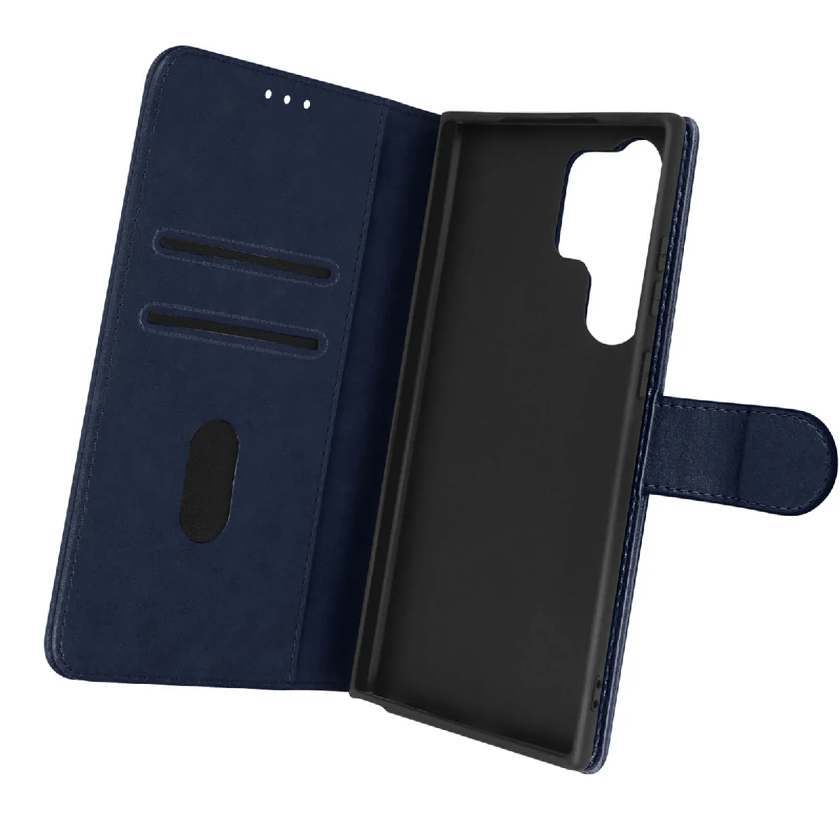 Avizar Bleu Étui Folio Pour Galaxy S23 Ultra Nuit