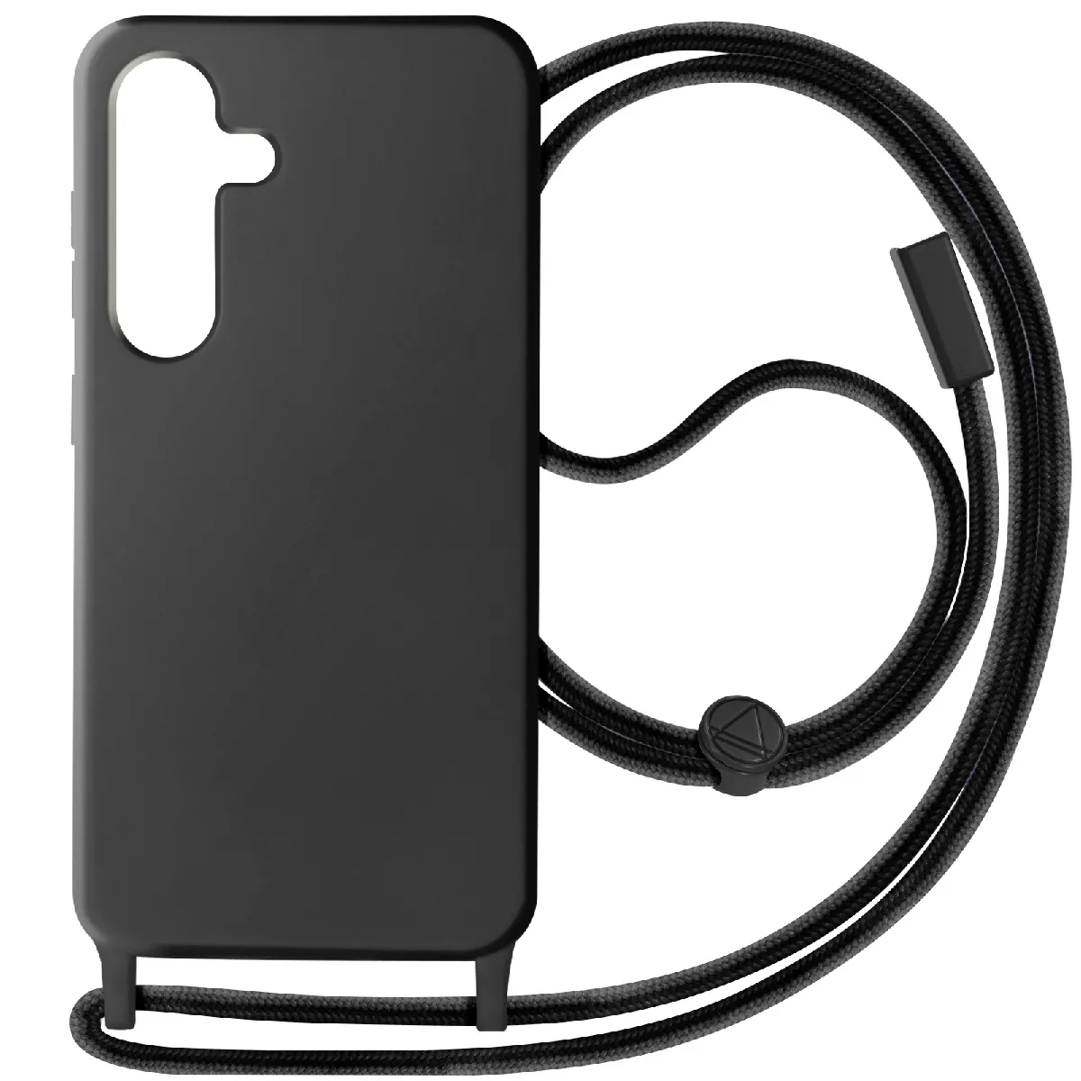 Avizar Noir Coque Cordon Semi-Rigide Pour Samsung S24 Et S25