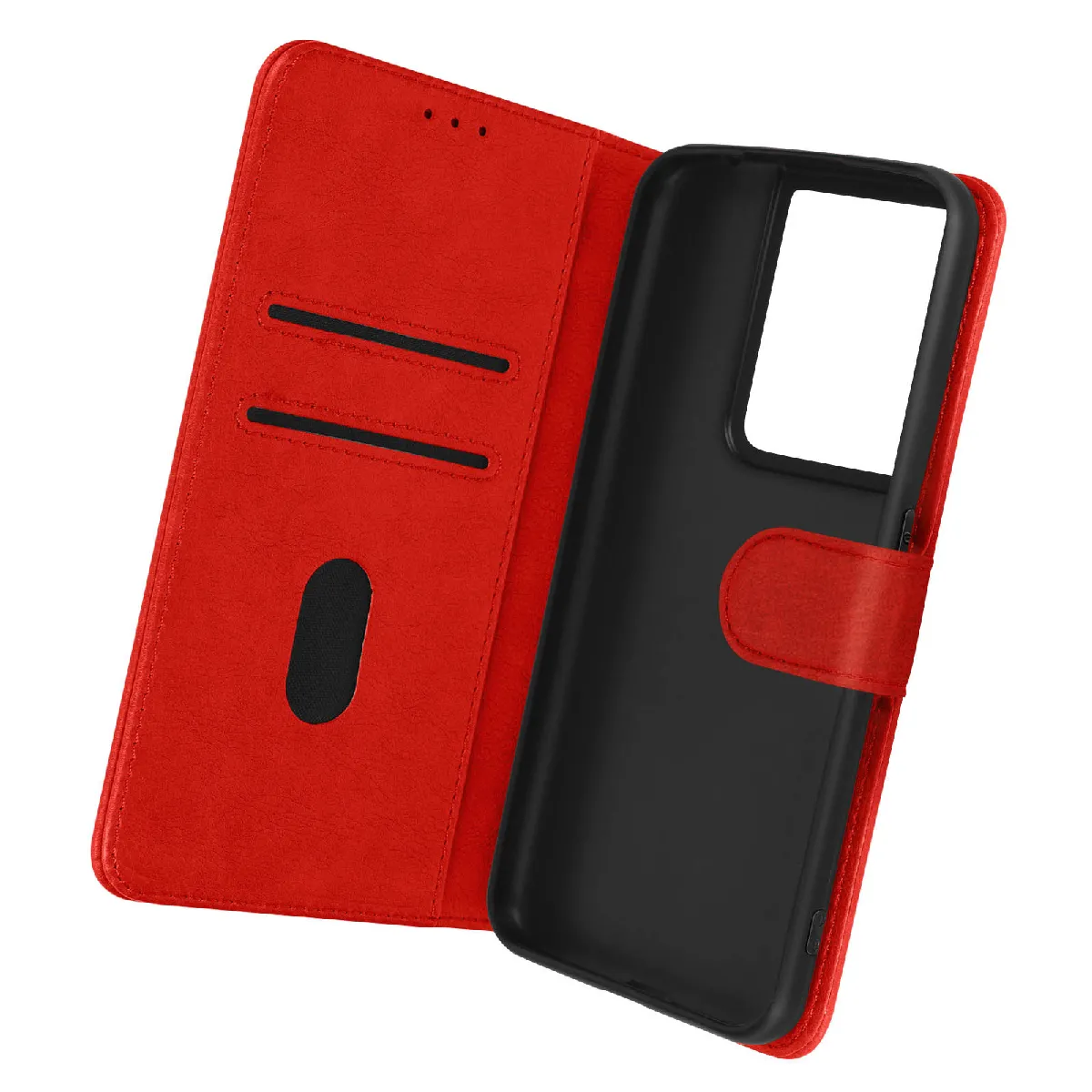 Avizar Rouge/Noir Étui Pour Oppo Reno 8 Pro 5G