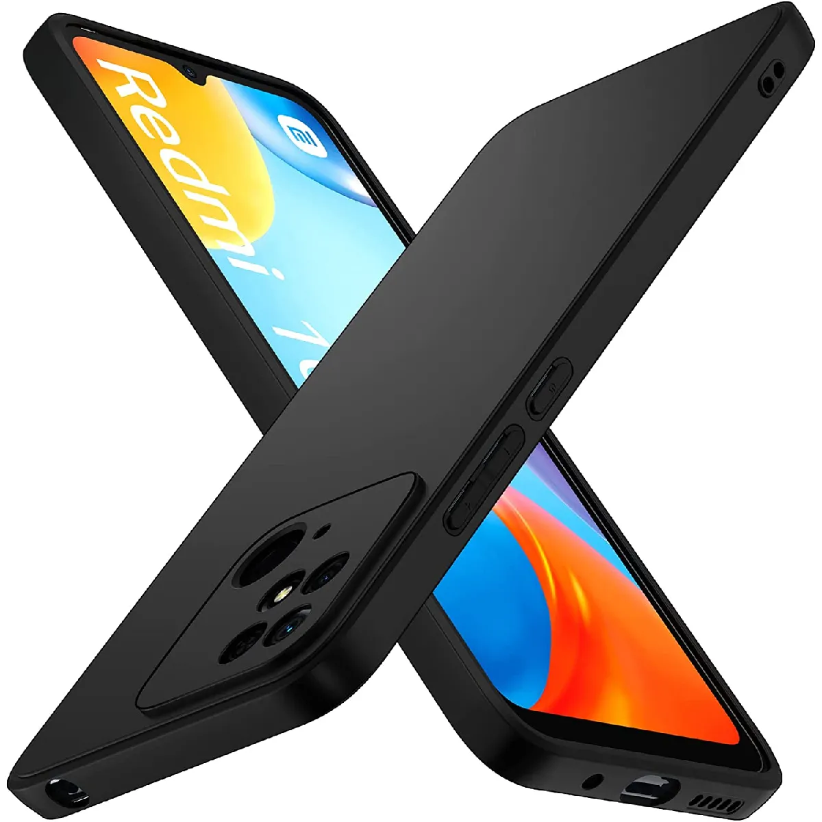 Xeptio Noir Coque Souple Antichoc En Tpu Xiaomi Redmi 10C 4G