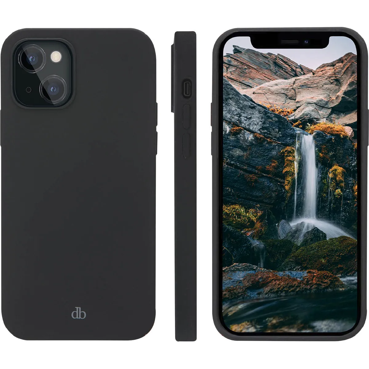 Dbramante1928 dbmo54nibl1392 - coque monaco - night black ip 13 mini