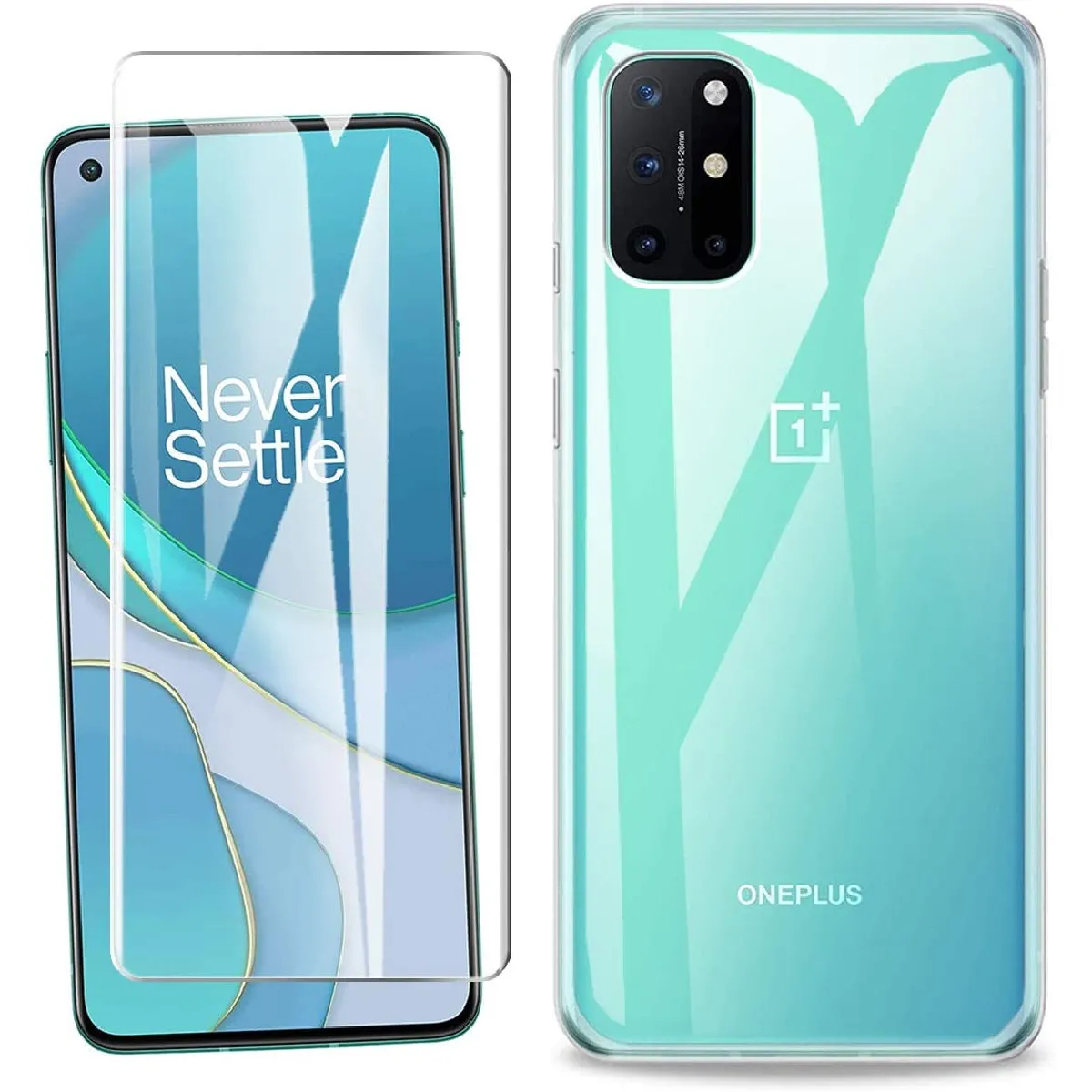 Xeptio Coque En Tpu Avec Protection D'écran Oneplus 8T 5G - Transparent